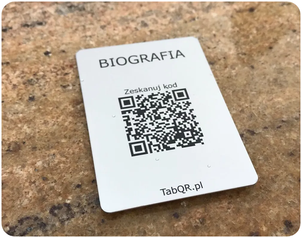 Tabliczki z kodem QR na nagrobek